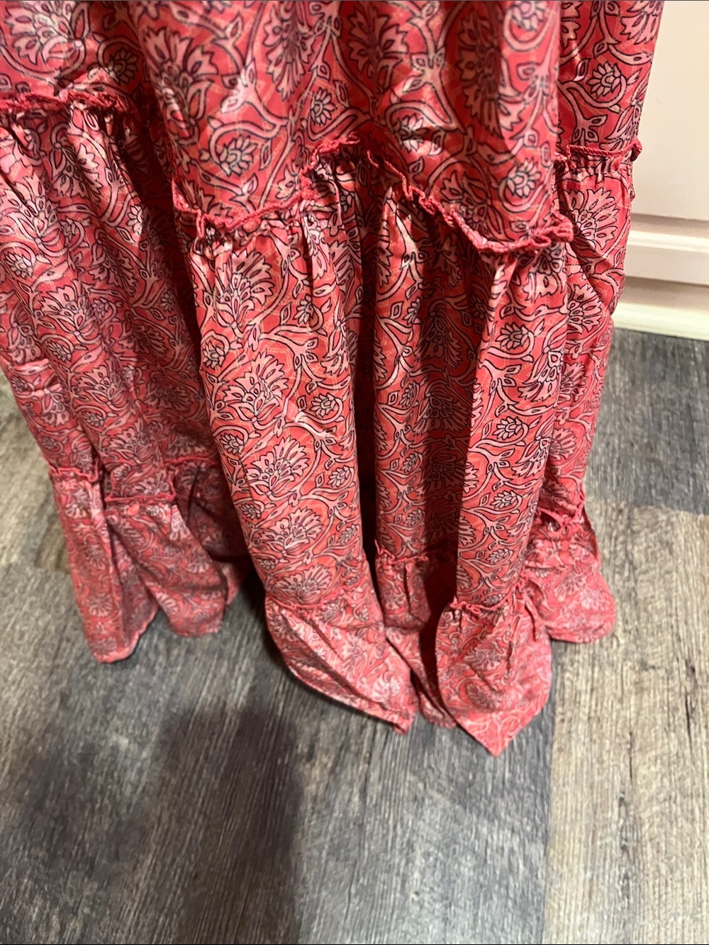 Smocked Halter Maxi Dress in Dusty Rose slinky and soft - Picture 7 of 11